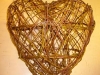 Willow sculputre - Two foot high willow heart