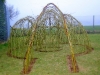 Living Willow Play Area by Living Willow Wales at Ysgol Llanweog - March 2009